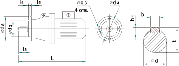Габаритные и присоединительные размеры ЗМВз Габаритные и присоединительные размеры ЗМВз