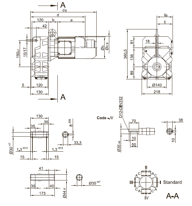 Вариант исполнения с литым моментным рычагом Вариант исполнения с литым моментным рычагом