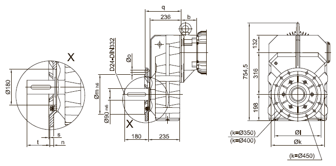 Фланец со сквозными отверстиями Фланец со сквозными отверстиями