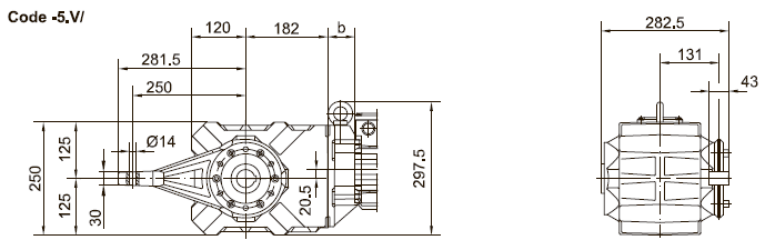 Исполнение с моментным рычагом Исполнение с моментным рычагом