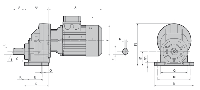 Редукторы с нижним расположением выходного вала Редукторы с нижним расположением выходного вала